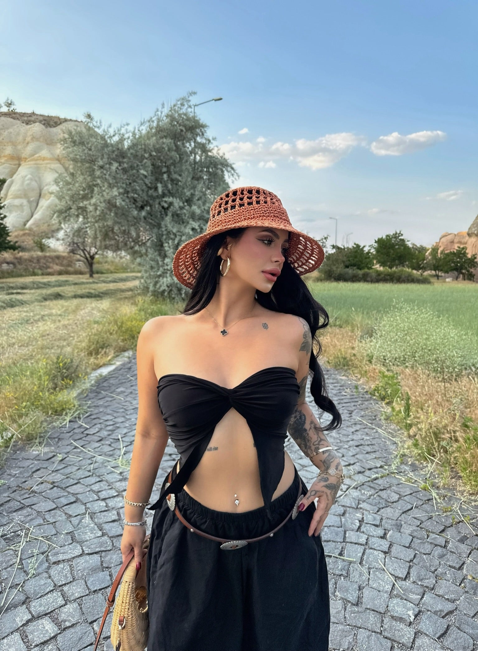 Black Butterfly Bustier