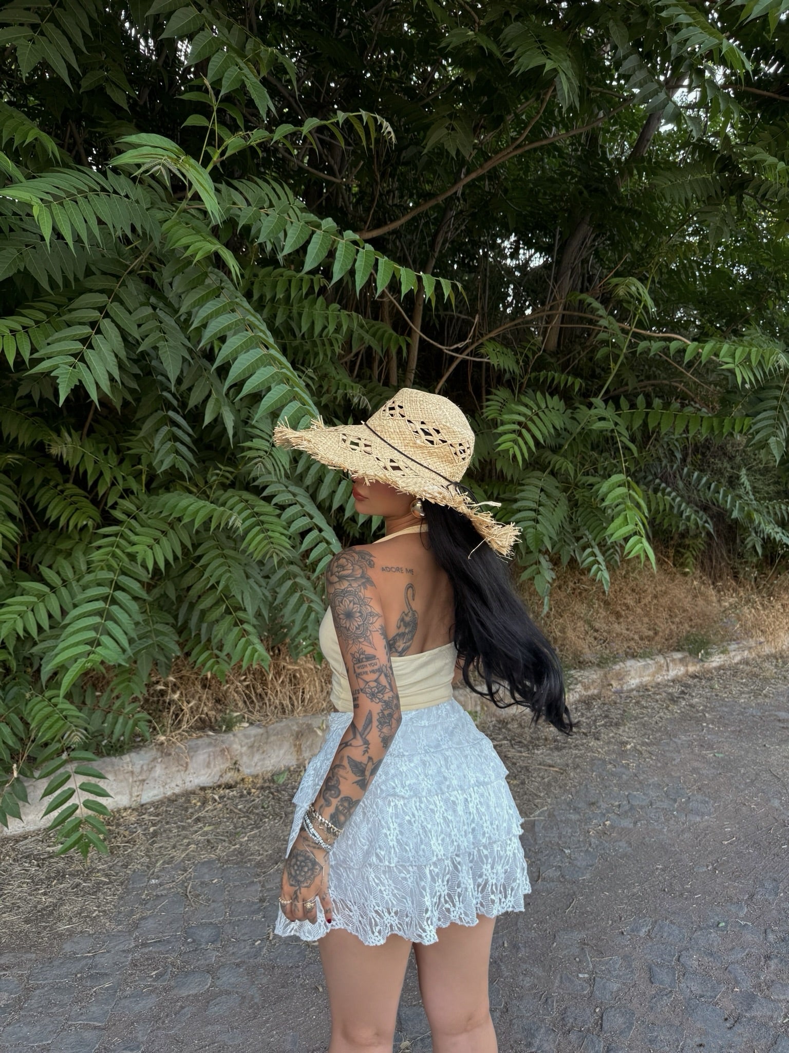 White Lace Skort