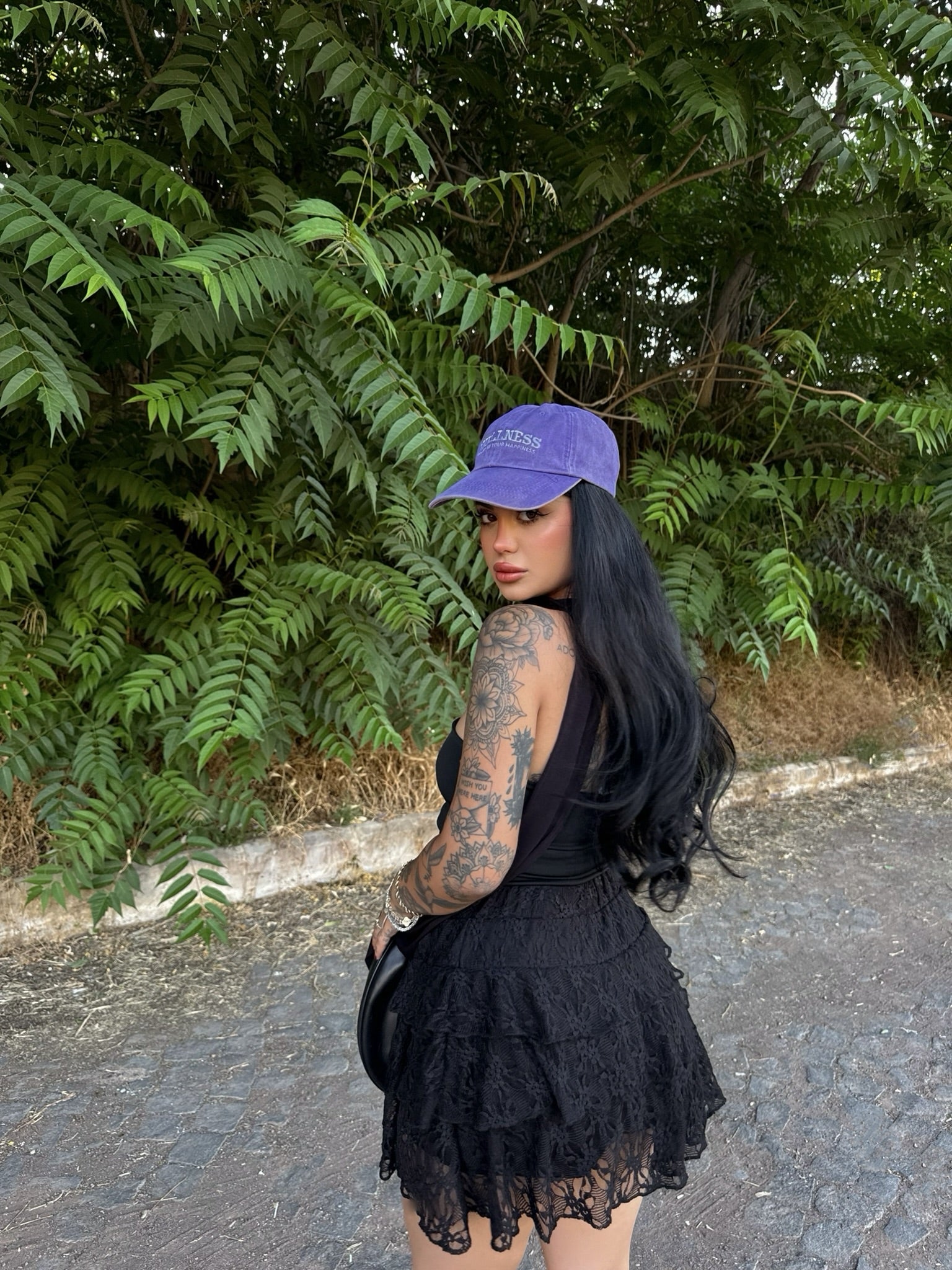 Black Lace Skort