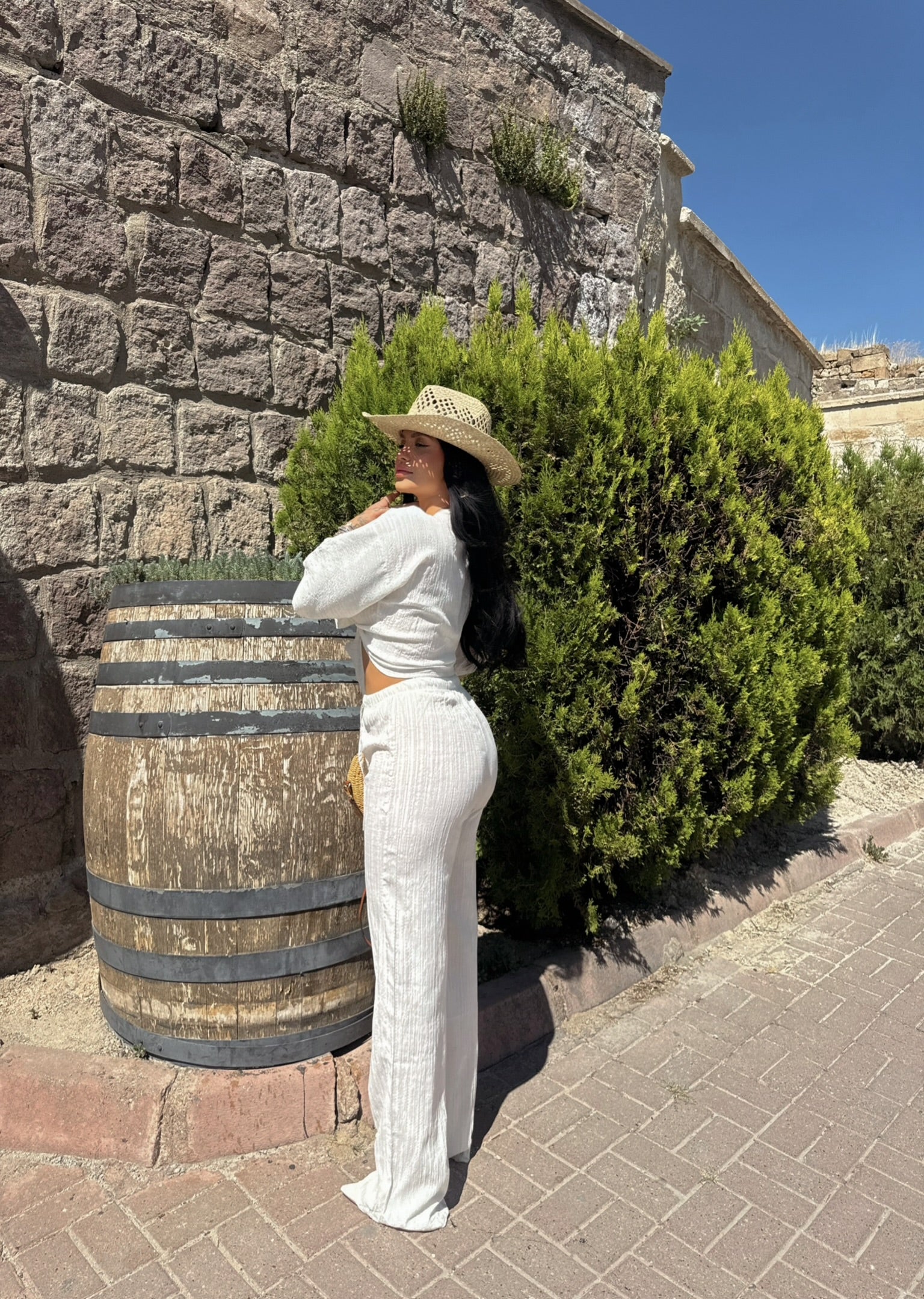 Front Tie Two-Piece Set