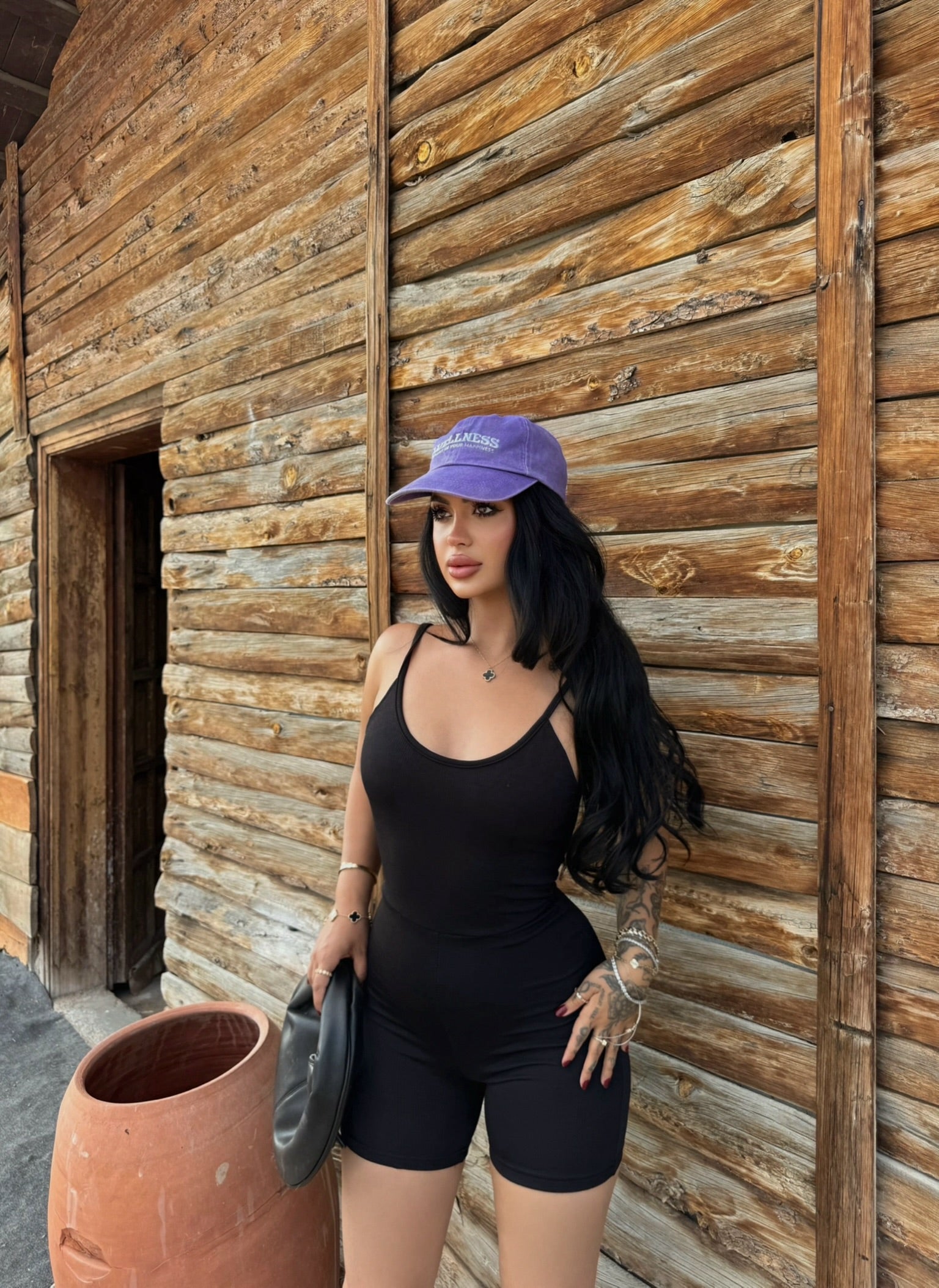 Ribbed Shorts Jumpsuit