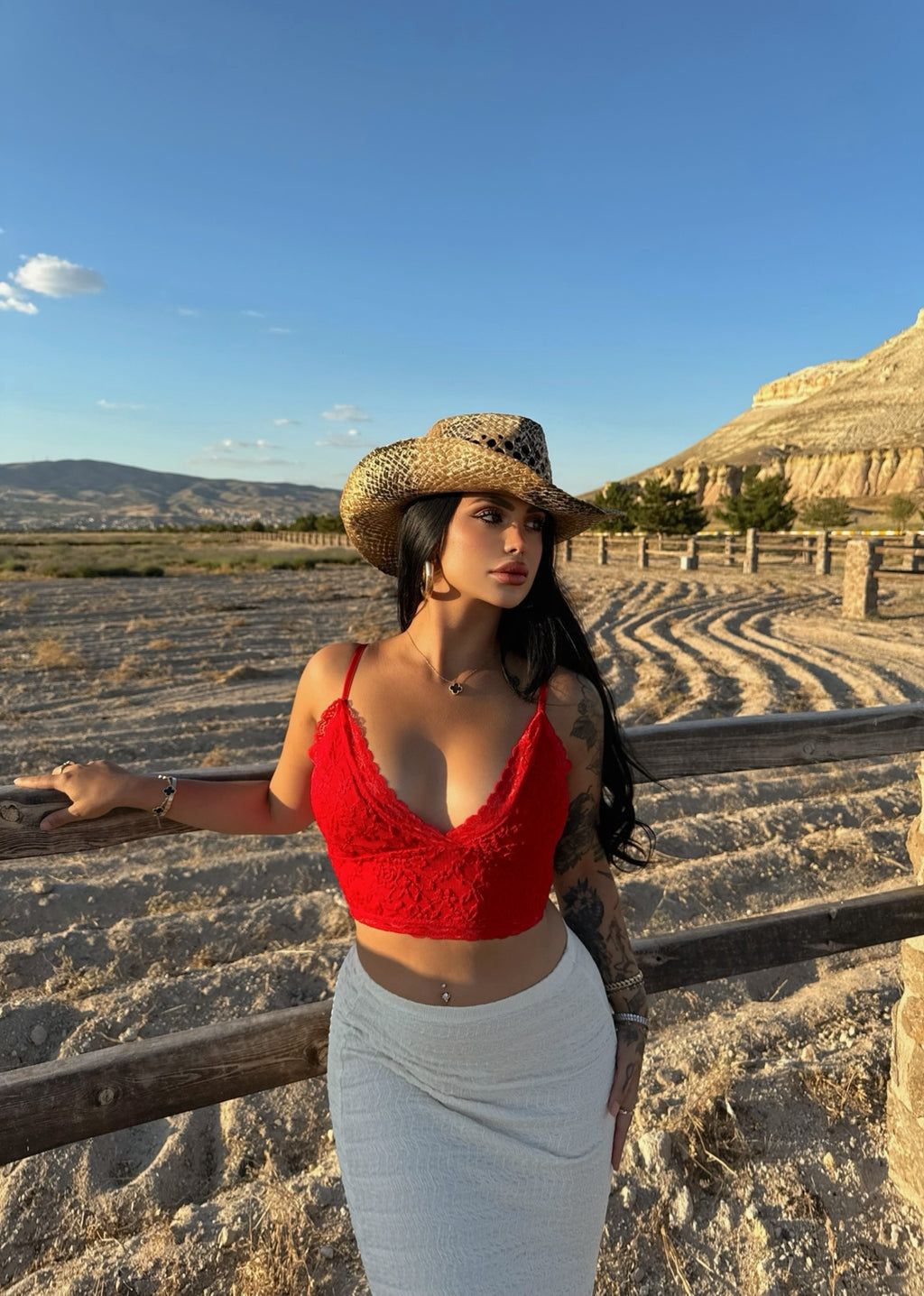 Red Padded Bustier