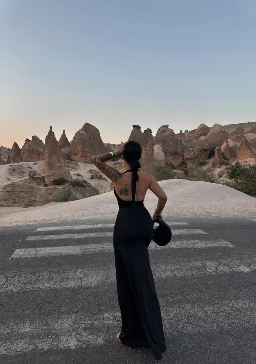 Black Halter Neck Maxi Dress