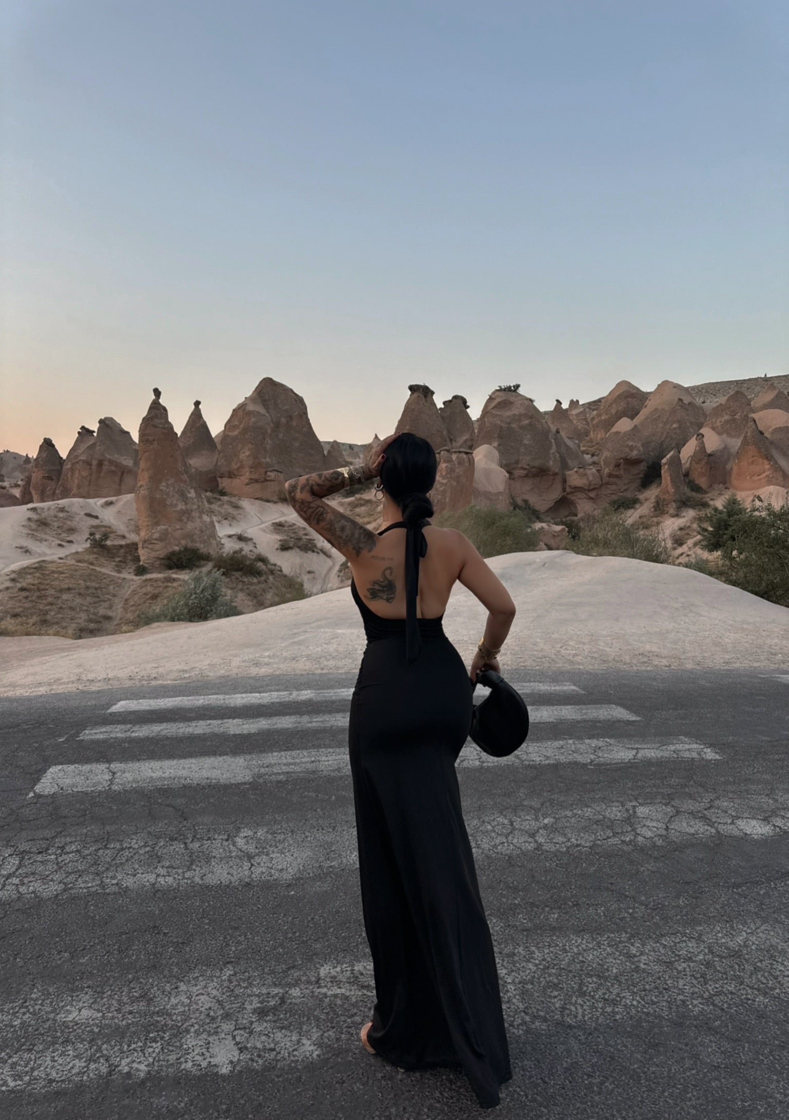 Black Halter Neck Maxi Dress